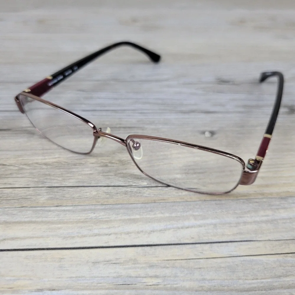 Michael Kors Eyeglass Frames MK338 210 Brown Burgundy Rectangle Womens 52-16-135